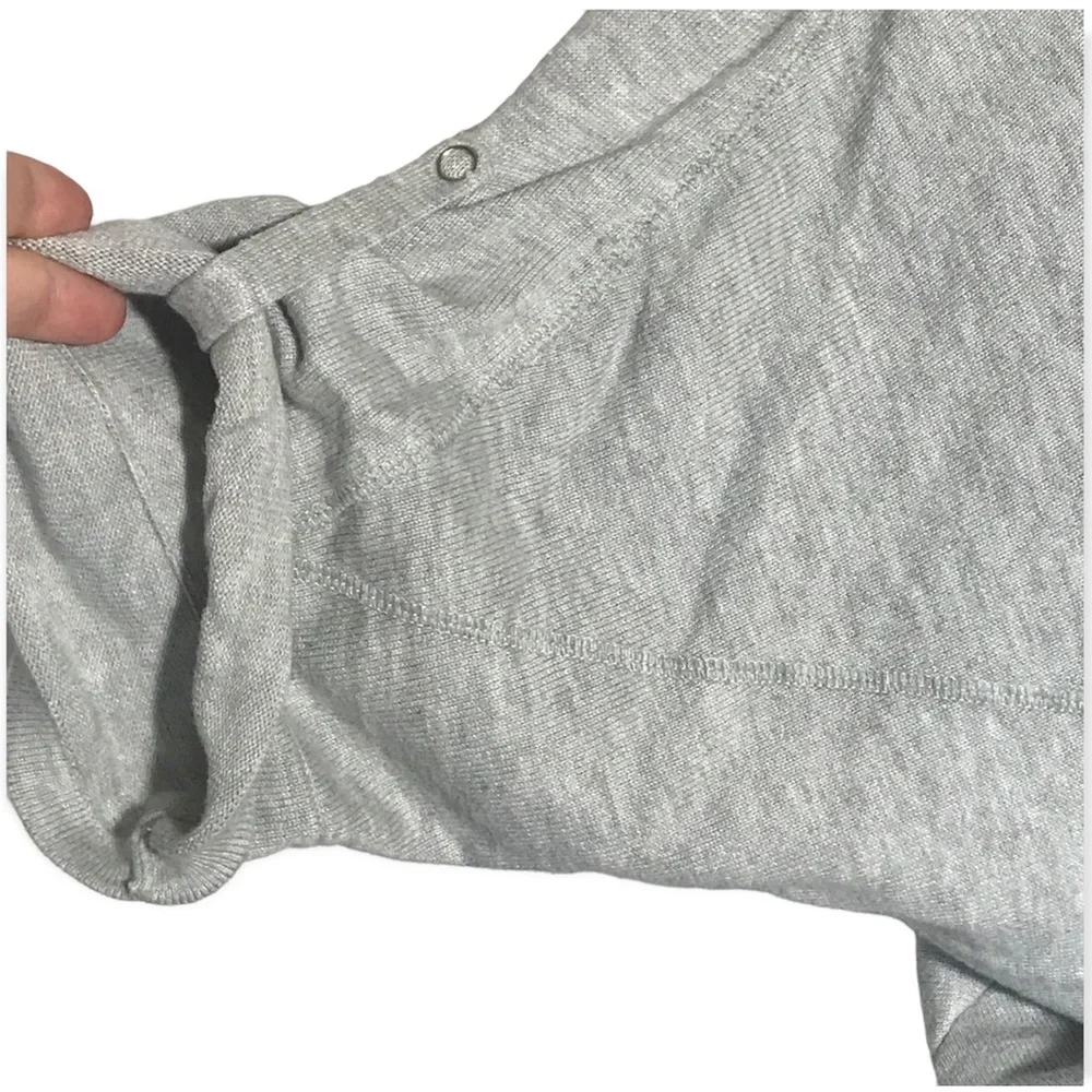 Willi Smith Gray Dolman 3/4 Sleeve Tunic Sweater